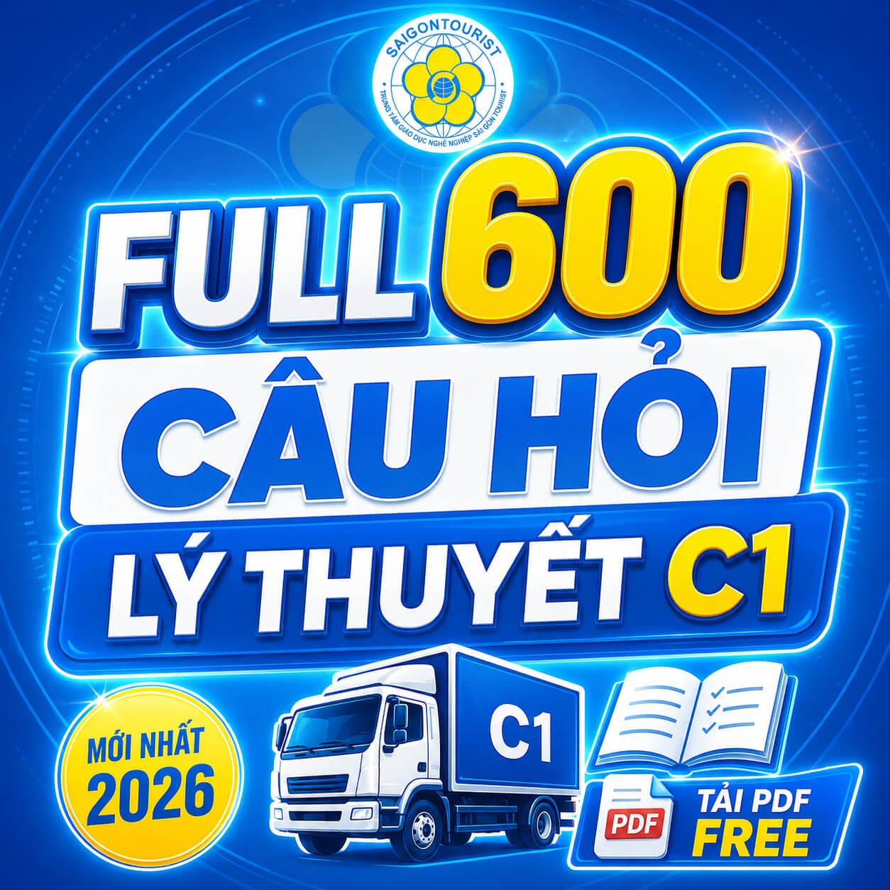 tải 600 câu hỏi thi lý thuyết c1 mới nhất