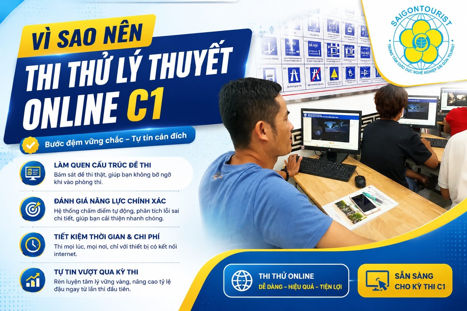 thi thử bằng lái xe c1